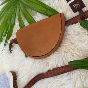 Frye Brown Leather Hip Fanny Bag